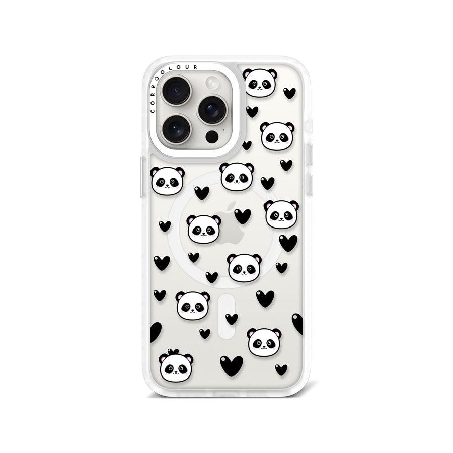 iPhone 15 Pro Max Panda Heart Phone Case MagSafe Compatible - CORECOLOUR AU