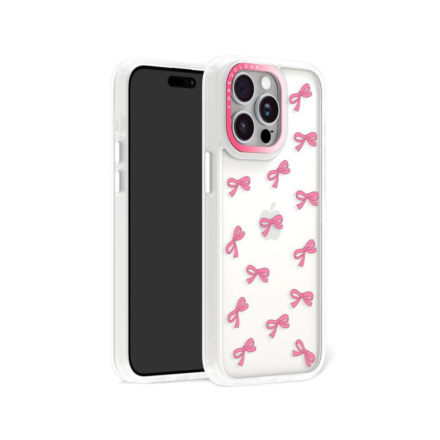 iPhone 15 Pro Max Pink Ribbon Mini Phone Case - CORECOLOUR AU