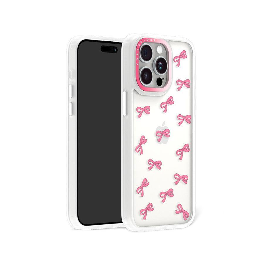 iPhone 15 Pro Max Pink Ribbon Mini Phone Case MagSafe Compatible - CORECOLOUR AU