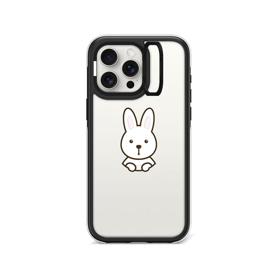 iPhone 15 Pro Max Rabbit is watching you Camera Ring Kickstand Case - CORECOLOUR AU