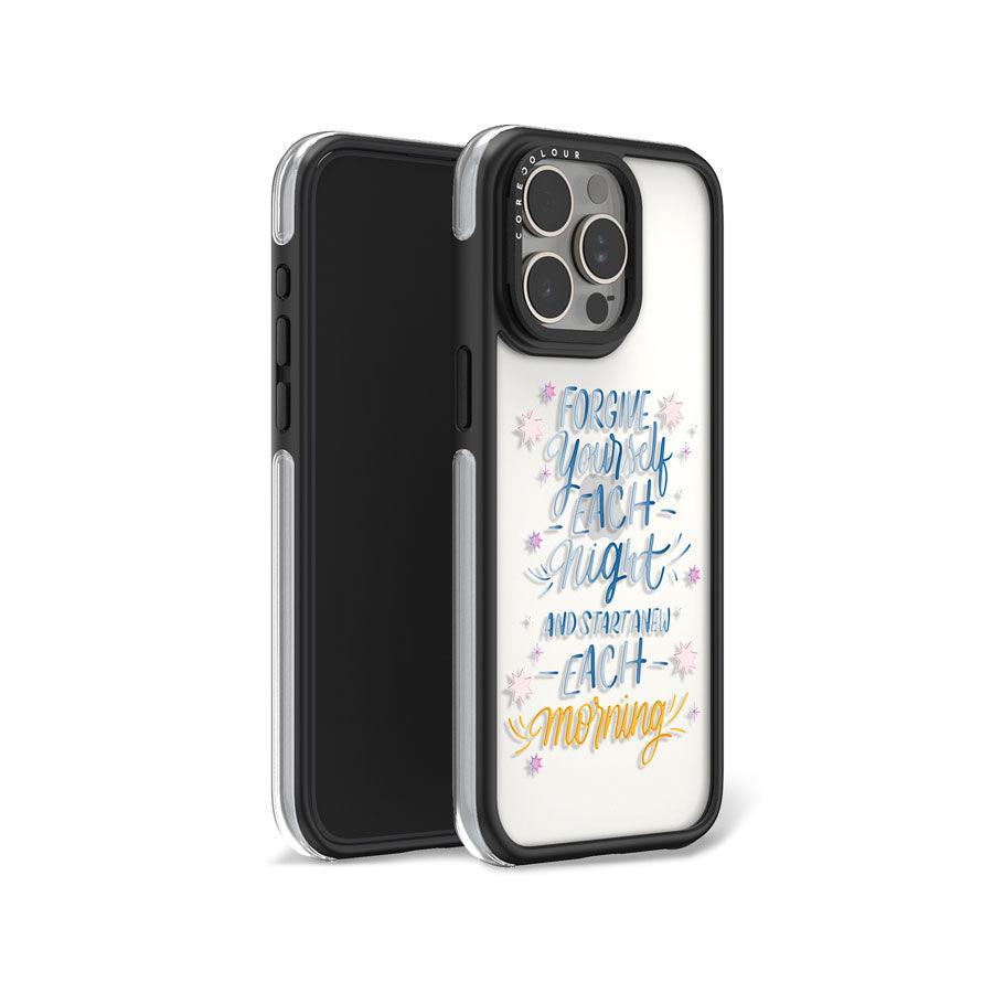 iPhone 15 Pro Max Start New Each Morning Camera Ring Kickstand Case - CORECOLOUR AU