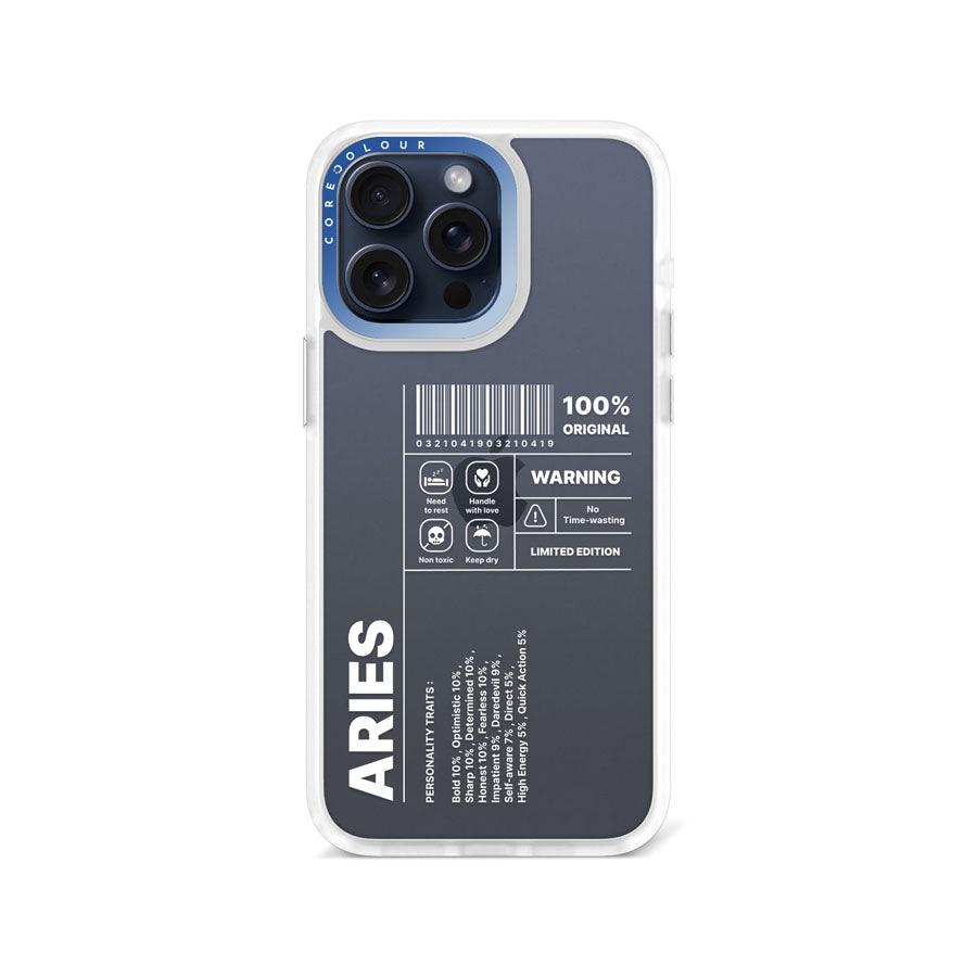 iPhone 15 Pro Max Warning Aries Phone Case - CORECOLOUR AU
