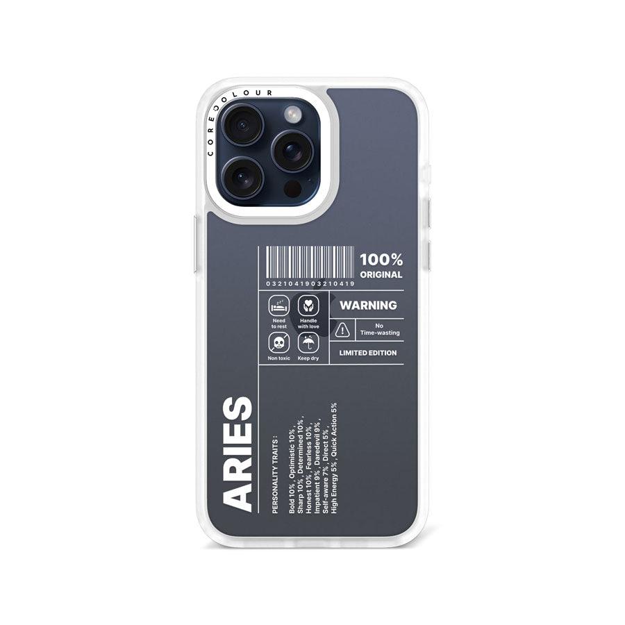 iPhone 15 Pro Max Warning Aries Phone Case - CORECOLOUR AU