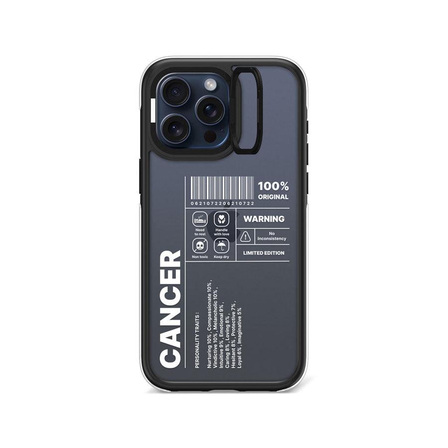iPhone 15 Pro Max Warning Cancer Camera Ring Kickstand Case - CORECOLOUR AU