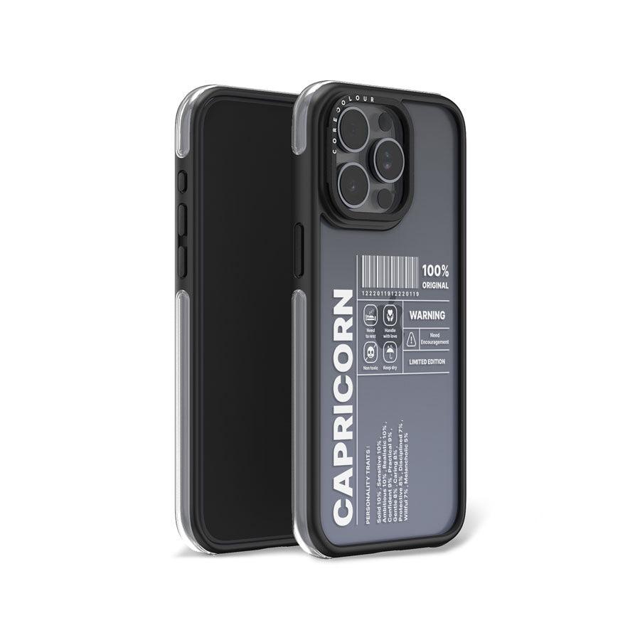 iPhone 15 Pro Max Warning Capricorn Camera Ring Kickstand Case - CORECOLOUR AU