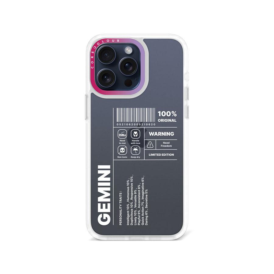 iPhone 15 Pro Max Warning Gemini Phone Case - CORECOLOUR AU