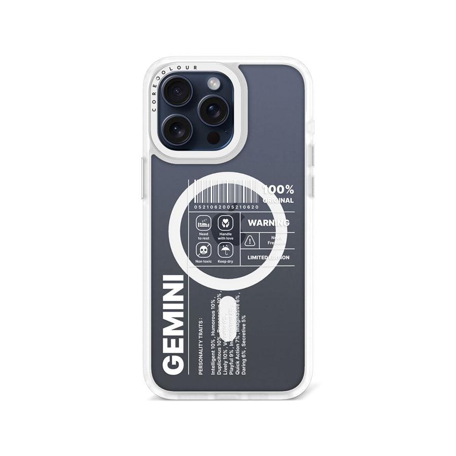 iPhone 15 Pro Max Warning Gemini Phone Case MagSafe Compatible - CORECOLOUR AU