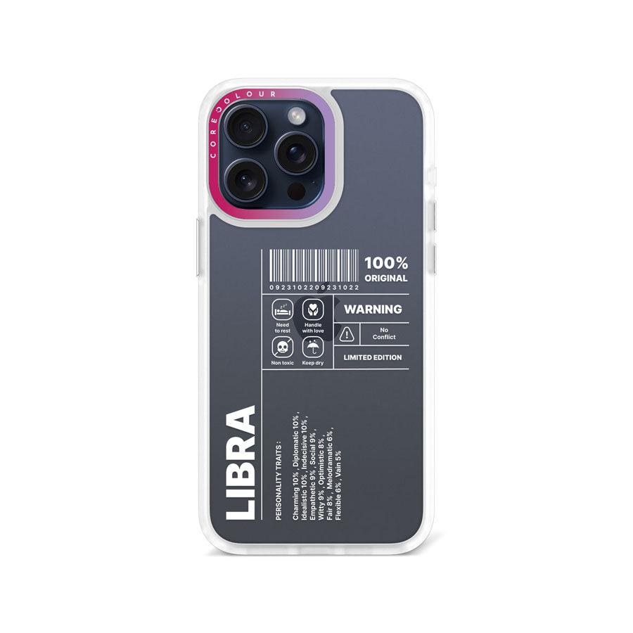iPhone 15 Pro Max Warning Libra Phone Case - CORECOLOUR AU
