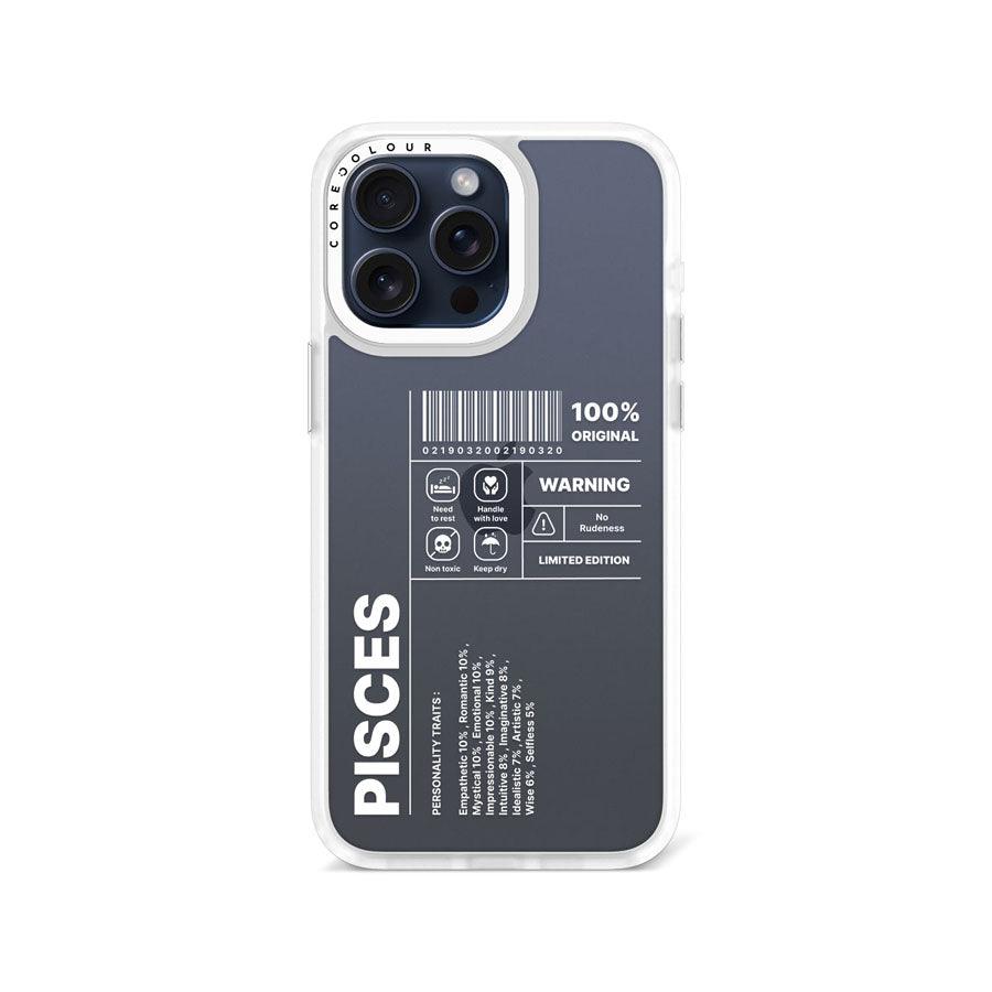 iPhone 15 Pro Max Warning Pisces Phone Case - CORECOLOUR AU