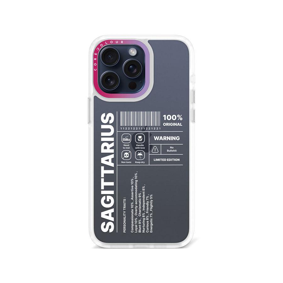 iPhone 15 Pro Max Warning Sagittarius Phone Case - CORECOLOUR AU