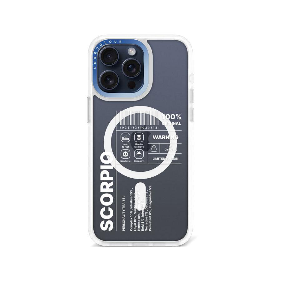 iPhone 15 Pro Max Warning Scorpio Phone Case MagSafe Compatible - CORECOLOUR AU