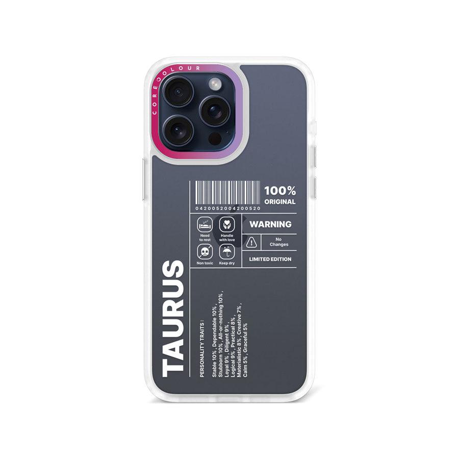 iPhone 15 Pro Max Warning! Taurus Phone Case - CORECOLOUR AU