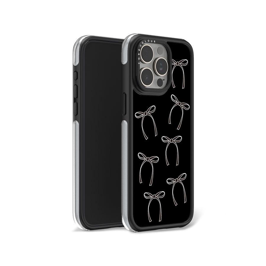 iPhone 15 Pro Max White Ribbon Minimal Line Camera Ring Kickstand Case - CORECOLOUR AU