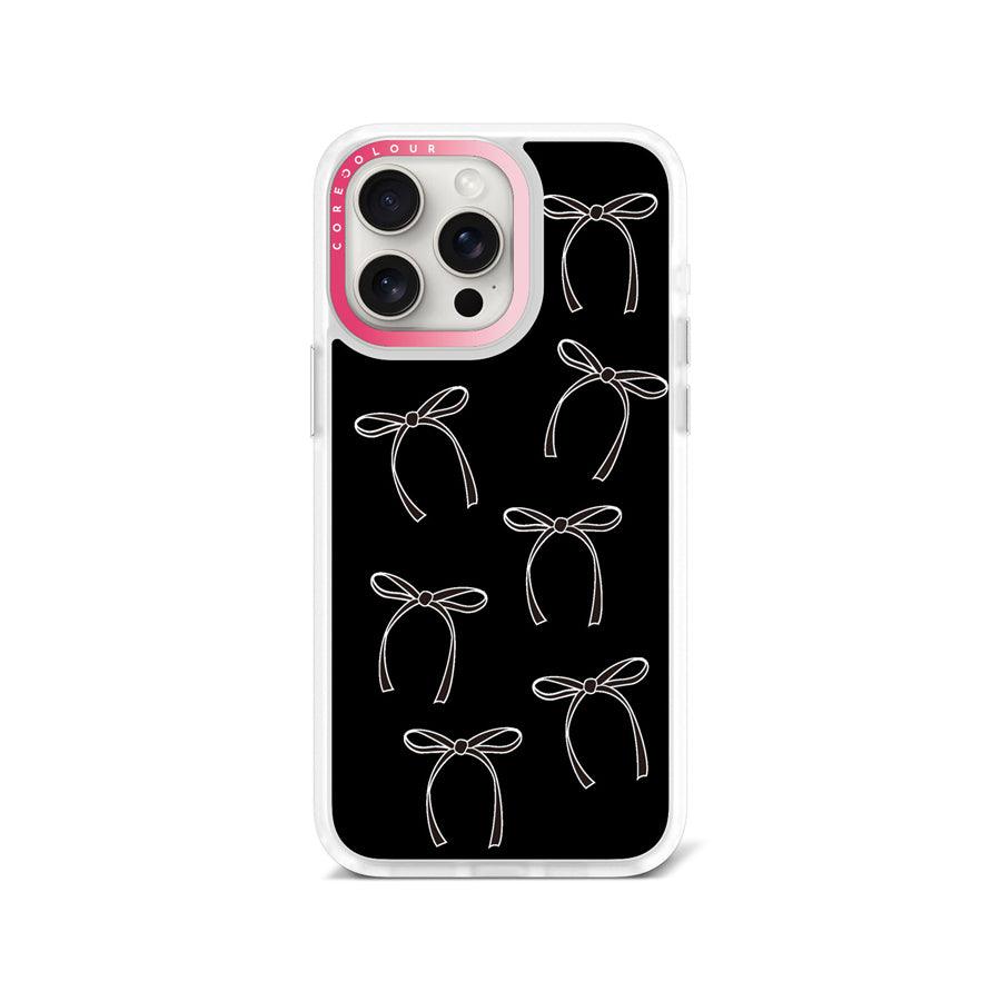 iPhone 15 Pro Max White Ribbon Minimal Line Phone Case - CORECOLOUR AU