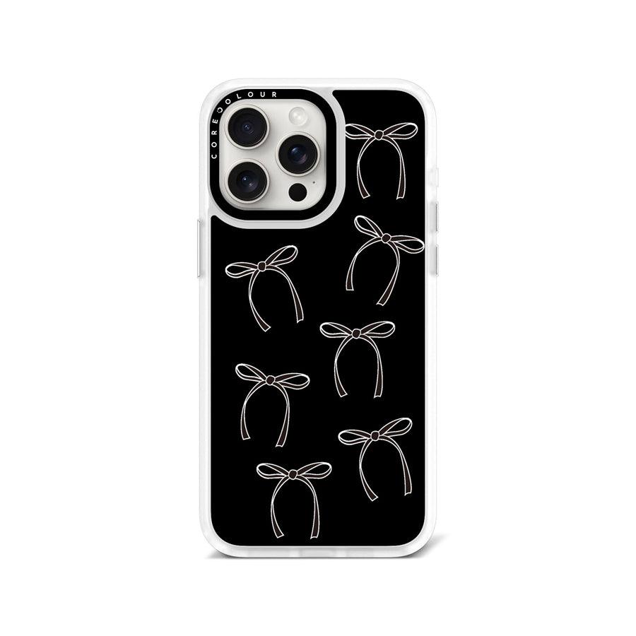 iPhone 15 Pro Max White Ribbon Minimal Line Phone Case - CORECOLOUR AU