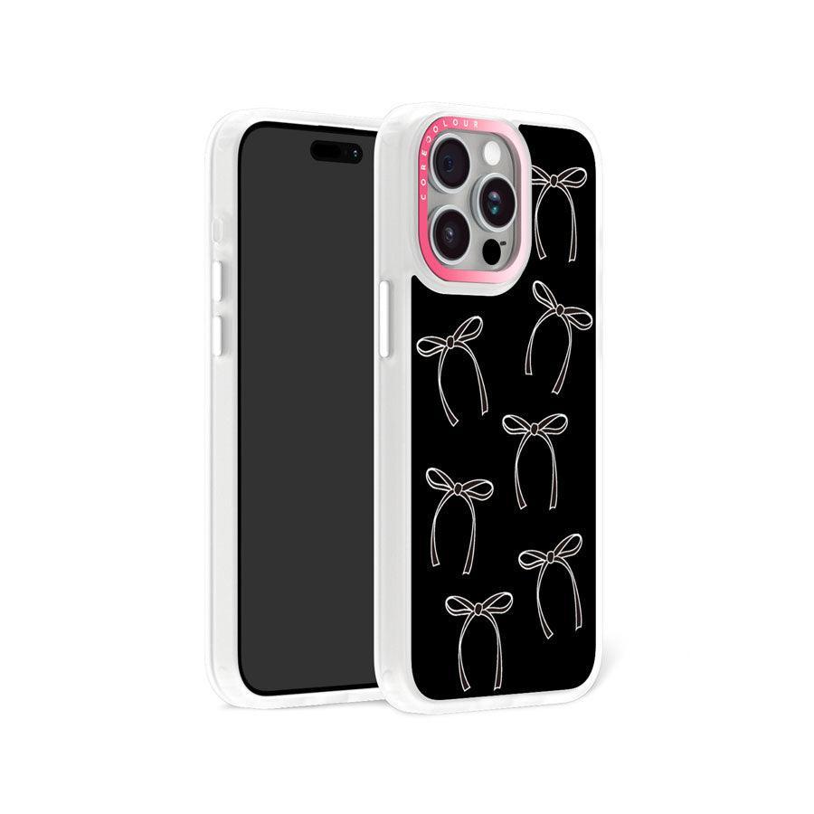 iPhone 15 Pro Max White Ribbon Minimal Line Phone Case MagSafe Compatible - CORECOLOUR AU