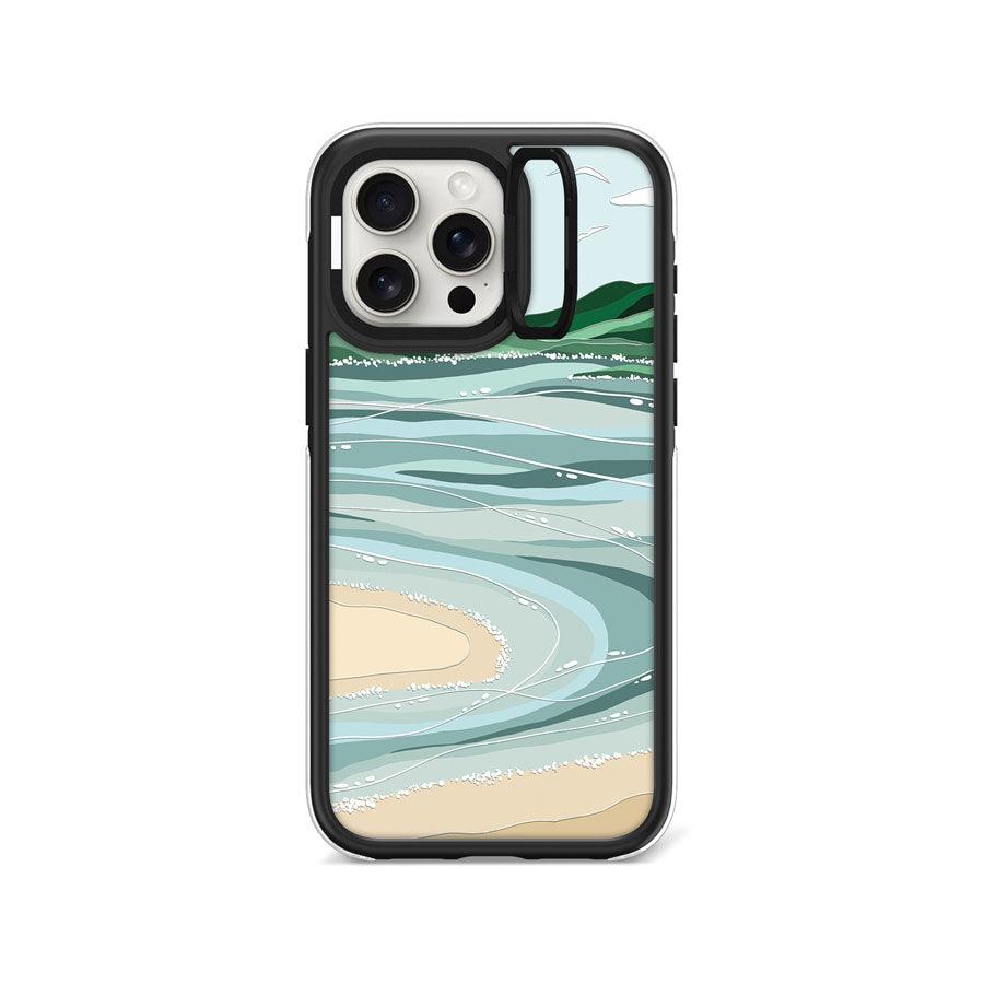 iPhone 15 Pro Max Whitehaven Beach Camera Ring Kickstand Case - CORECOLOUR AU