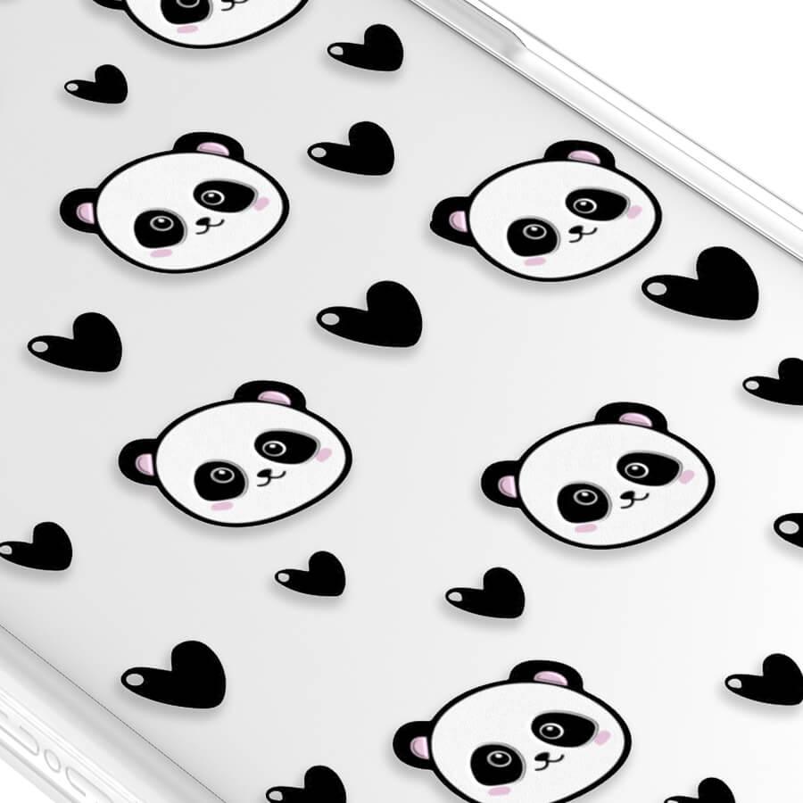 iPhone 15 Pro Panda Heart Phone Case - CORECOLOUR AU