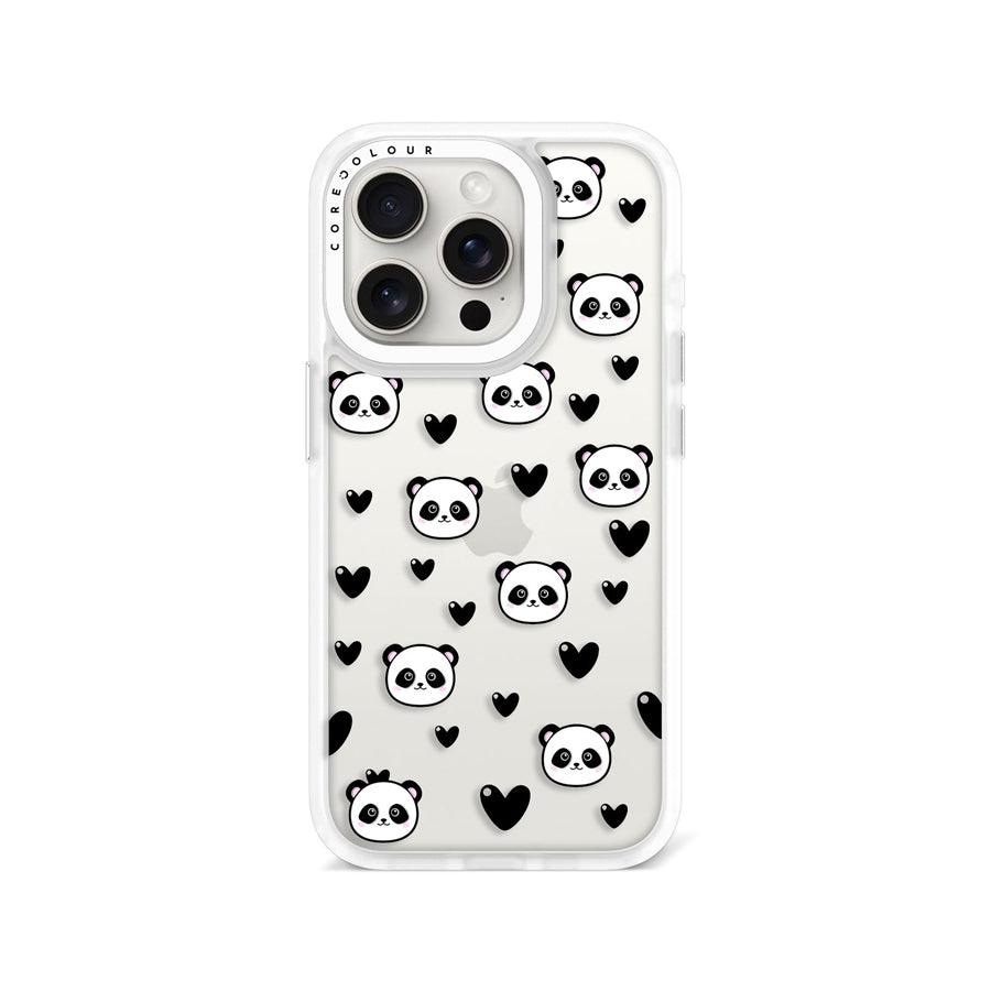 iPhone 15 Pro Panda Heart Phone Case - CORECOLOUR AU