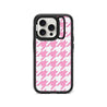 iPhone 15 Pro Pink Houndstooth Ring Kickstand Case MagSafe Compatible - CORECOLOUR AU