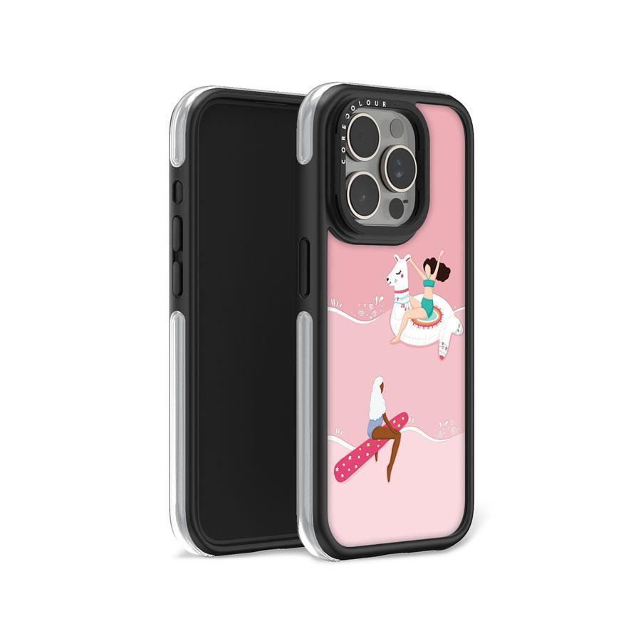 iPhone 15 Pro Pinky Summer Days Camera Ring Kickstand Case - CORECOLOUR AU