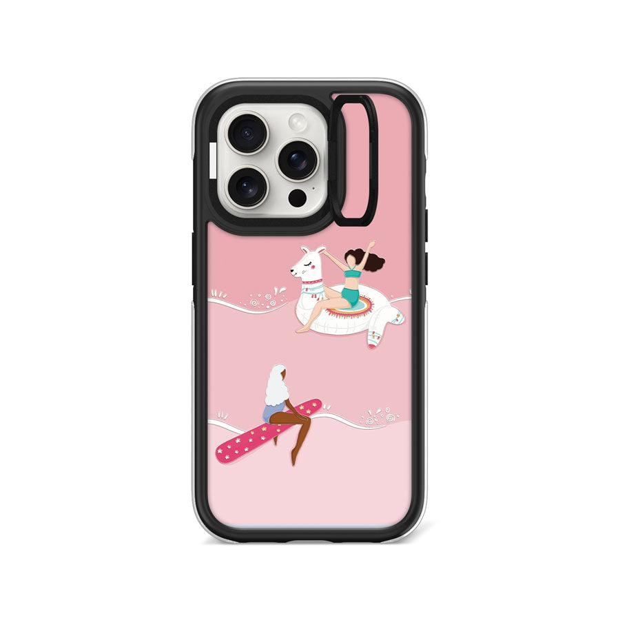 iPhone 15 Pro Pinky Summer Days Ring Kickstand Case MagSafe Compatible - CORECOLOUR AU