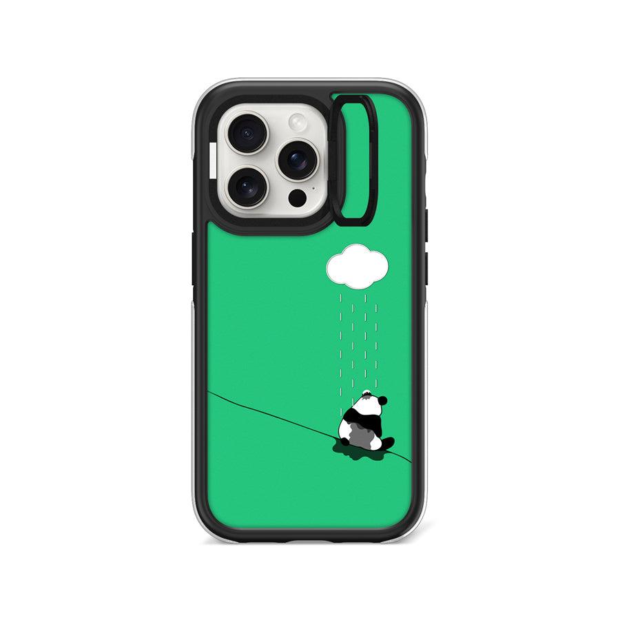iPhone 15 Pro Sad Panda Camera Ring Kickstand Case - CORECOLOUR AU