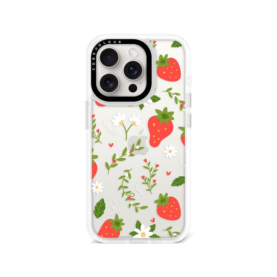 iPhone 15 Pro Strawberry Flower Phone Case - CORECOLOUR AU