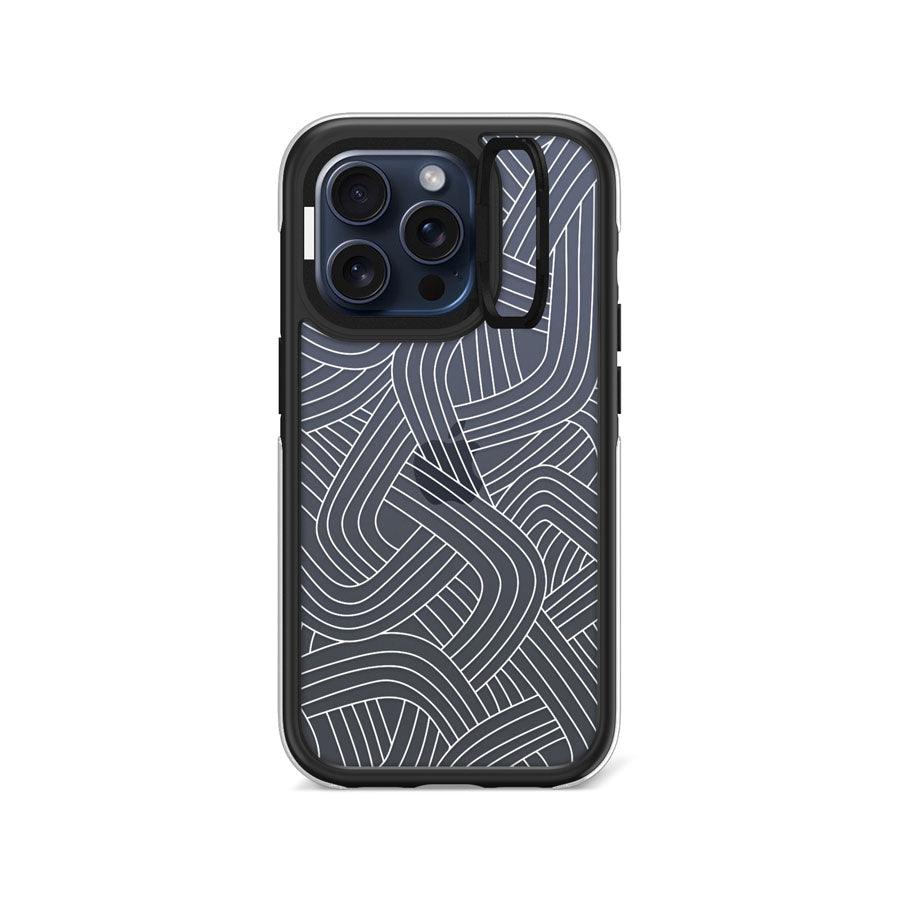 iPhone 15 Pro Timeless Trace Camera Ring Kickstand Case - CORECOLOUR AU