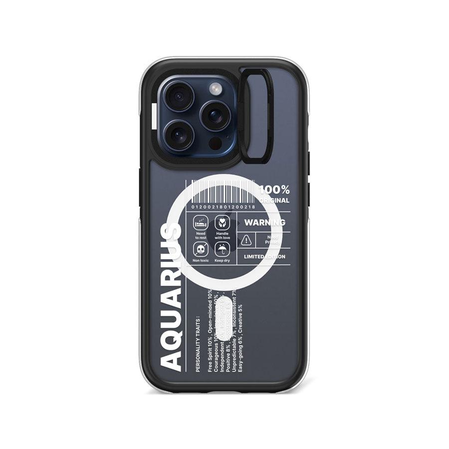 iPhone 15 Pro Warning Aquarius Ring Kickstand Case MagSafe Compatible - CORECOLOUR AU