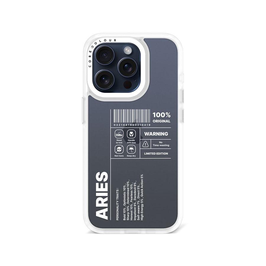 iPhone 15 Pro Warning Aries Phone Case - CORECOLOUR AU
