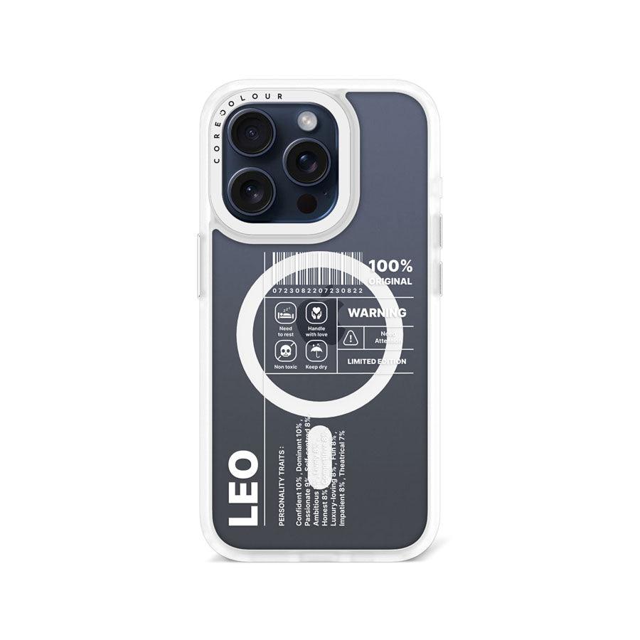 iPhone 15 Pro Warning Leo Phone Case MagSafe Compatible - CORECOLOUR AU