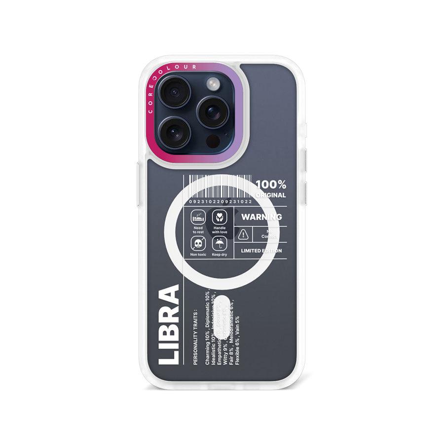 iPhone 15 Pro Warning Libra Phone Case MagSafe Compatible - CORECOLOUR AU