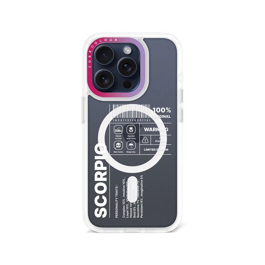 iPhone 15 Pro Warning Scorpio Phone Case MagSafe Compatible - CORECOLOUR AU