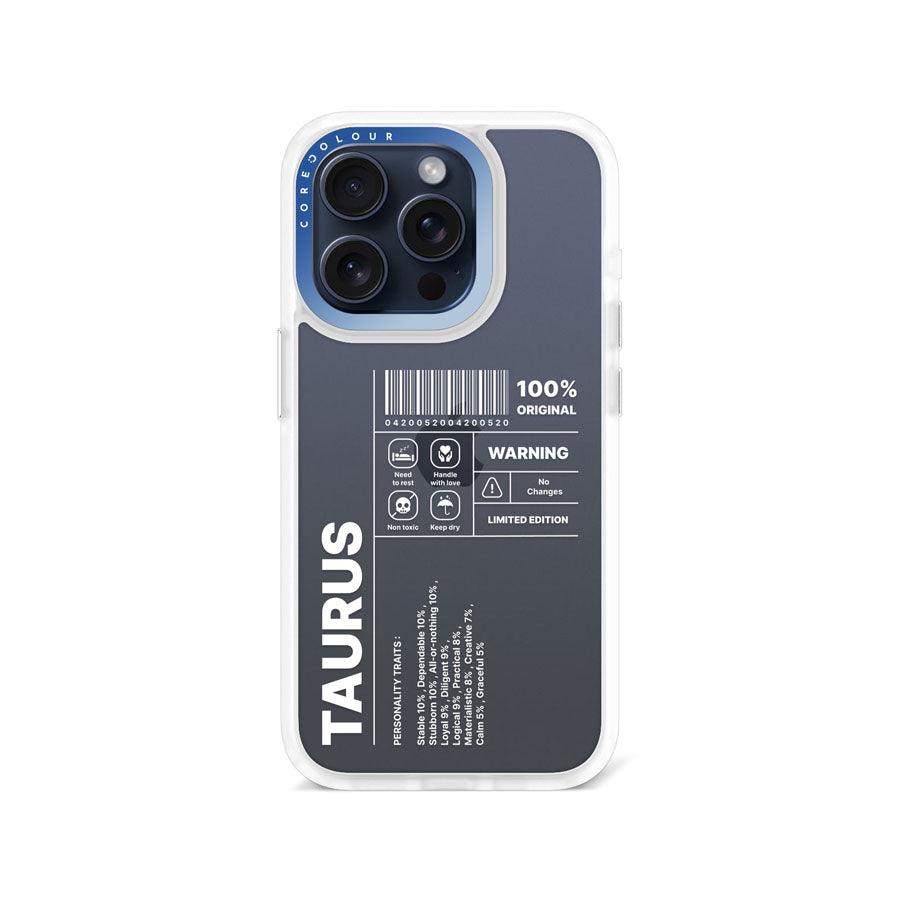 iPhone 15 Pro Warning Taurus Phone Case - CORECOLOUR AU