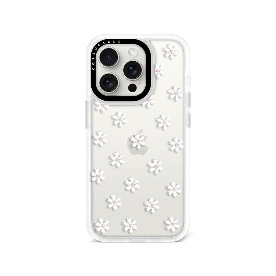 iPhone 15 Pro White Flower Mini Phone Case - CORECOLOUR AU