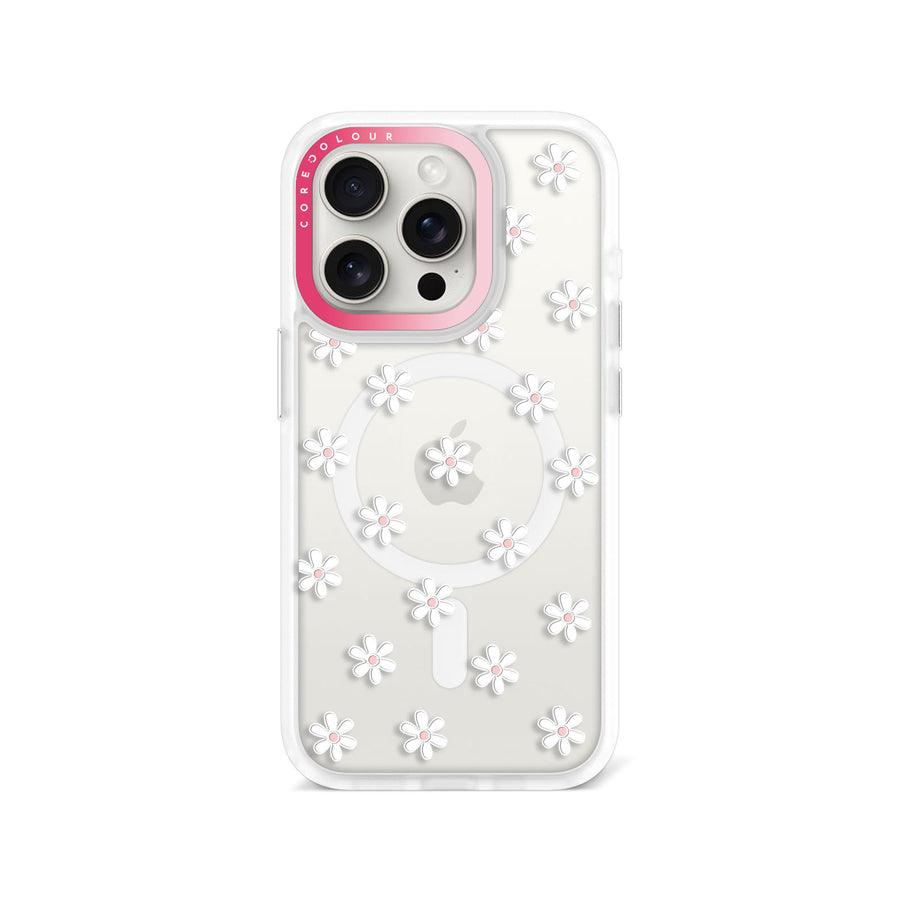iPhone 15 Pro White Flower Mini Phone Case MagSafe Compatible - CORECOLOUR AU