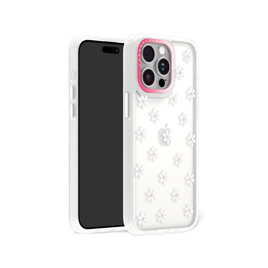 iPhone 15 Pro White Flower Mini Phone Case MagSafe Compatible - CORECOLOUR AU