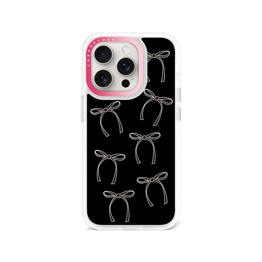 iPhone 15 Pro White Ribbon Minimal Line Phone Case - CORECOLOUR AU