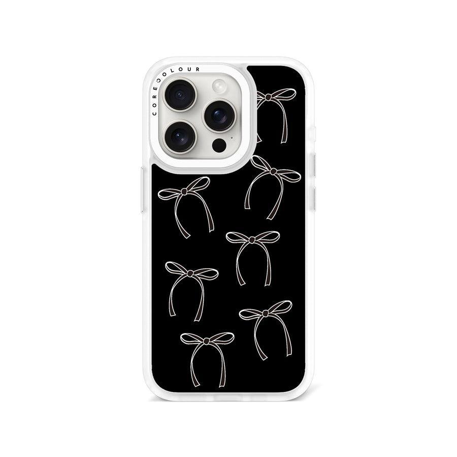 iPhone 15 Pro White Ribbon Minimal Line Phone Case MagSafe Compatible - CORECOLOUR AU