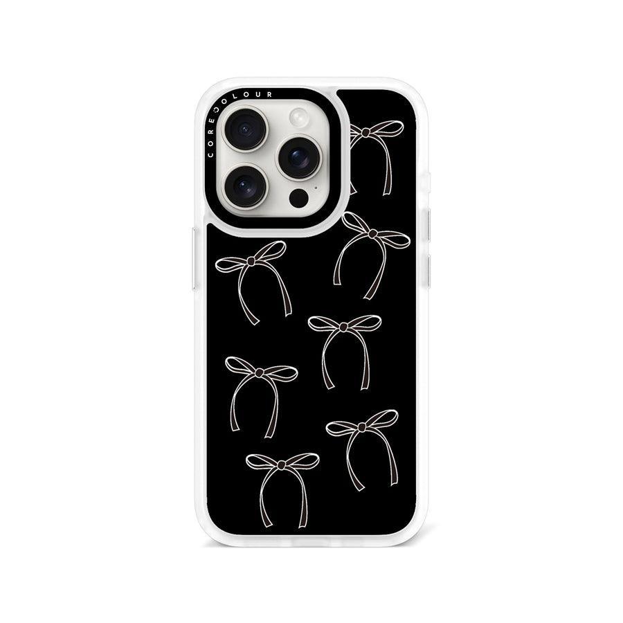 iPhone 15 Pro White Ribbon Minimal Line Phone Case MagSafe Compatible - CORECOLOUR AU