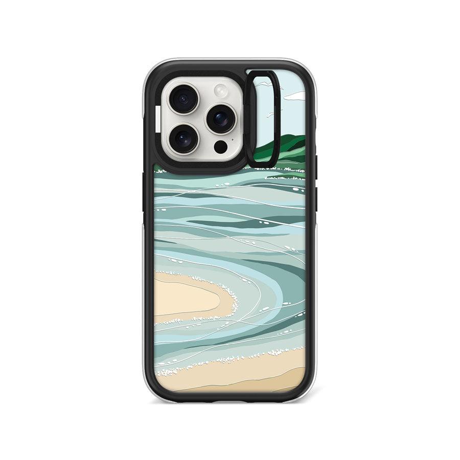 iPhone 15 Pro Whitehaven Beach Camera Ring Kickstand Case - CORECOLOUR AU