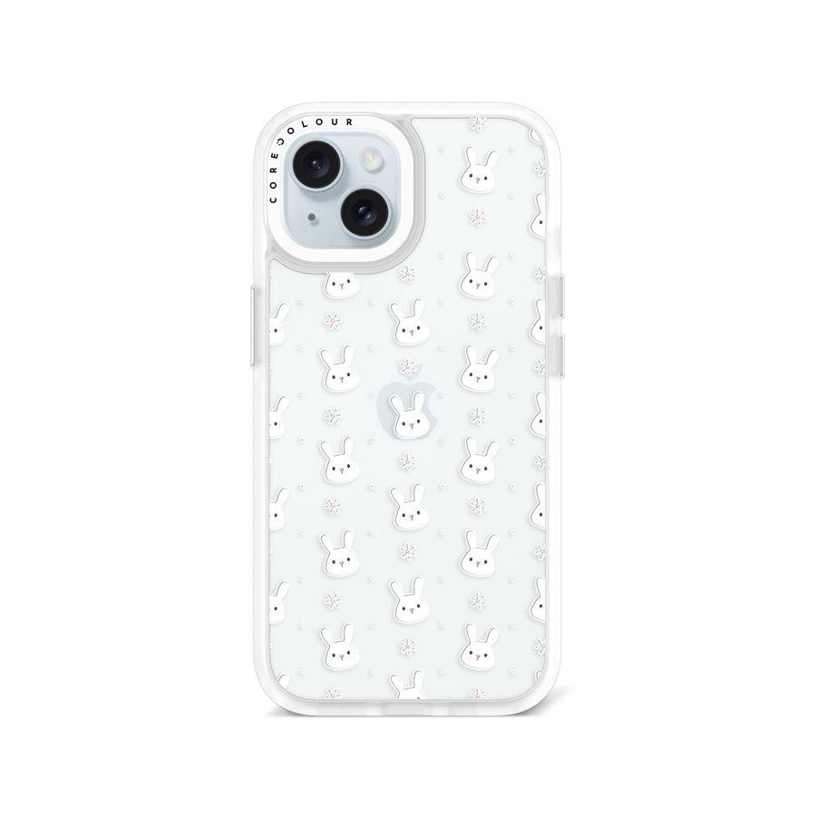 iPhone 15 Rabbit and Flower Phone Case - CORECOLOUR AU
