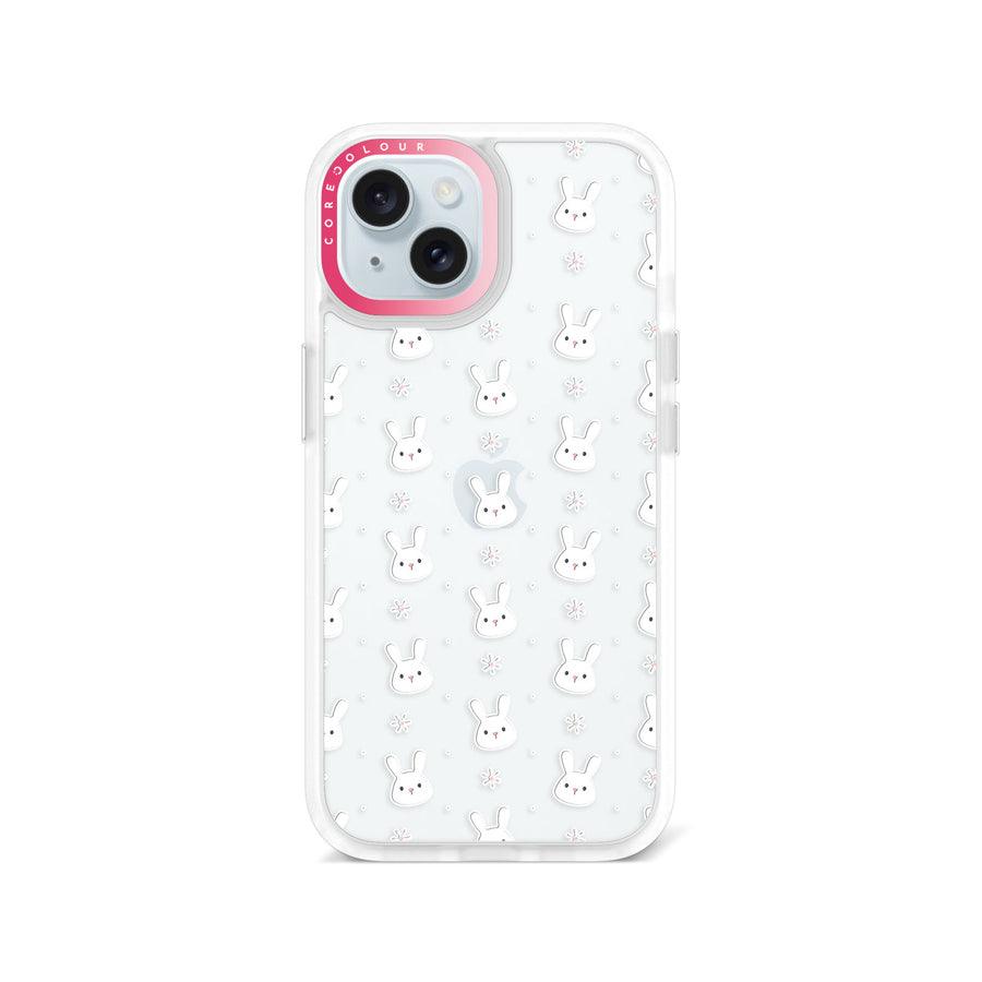 iPhone 15 Rabbit and Flower Phone Case - CORECOLOUR AU