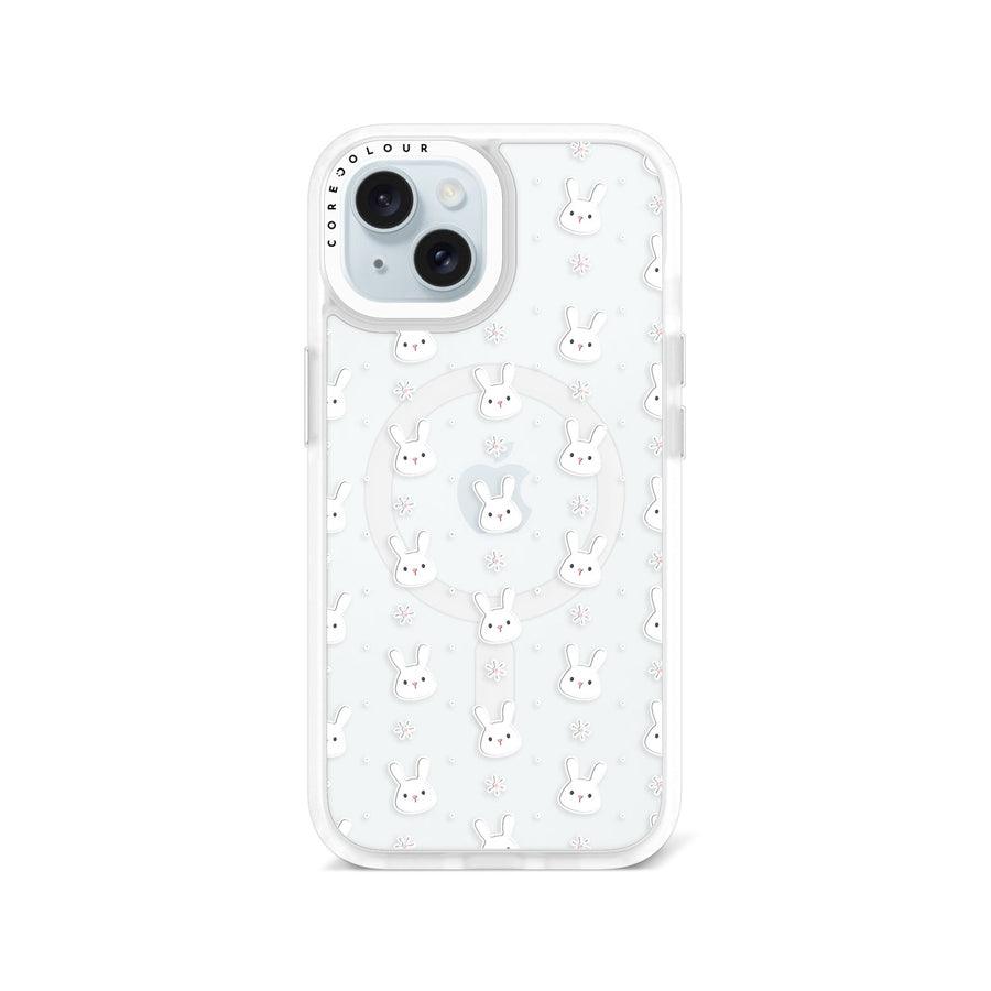 iPhone 15 Rabbit and Flower Phone Case MagSafe Compatible - CORECOLOUR AU