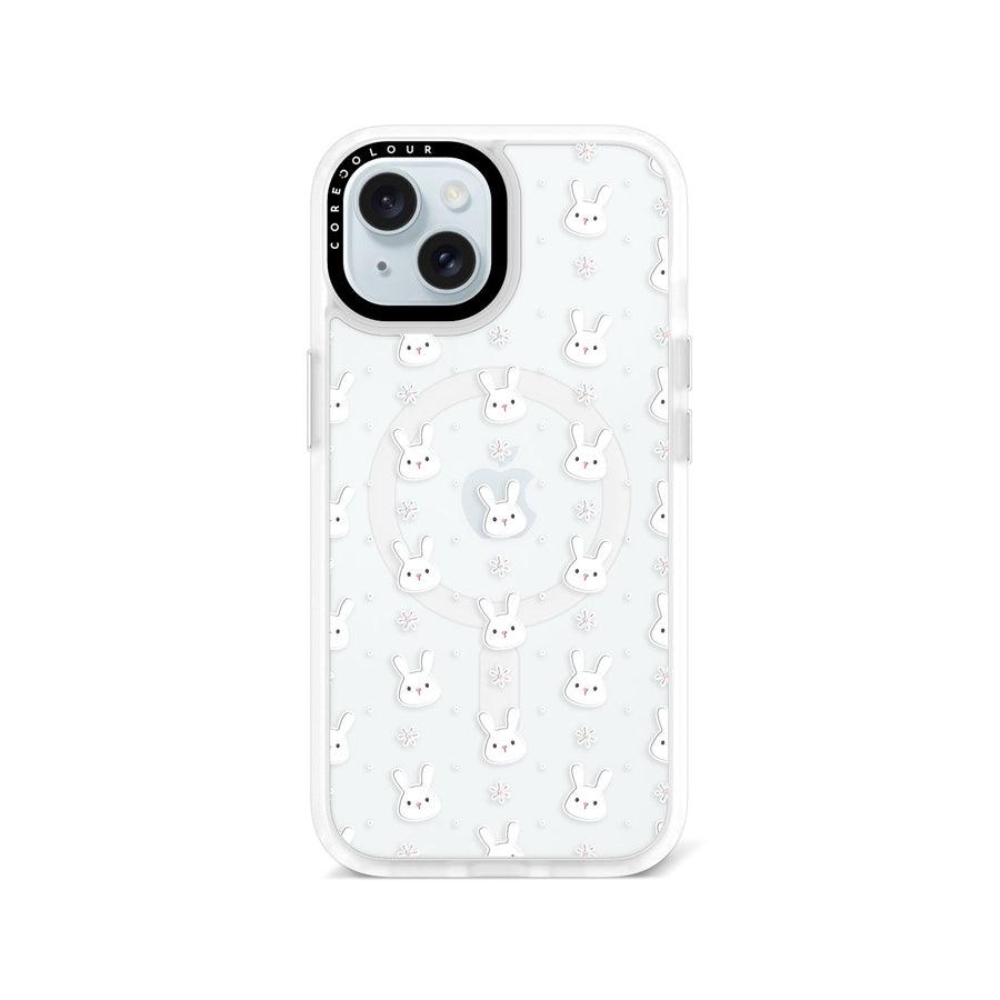 iPhone 15 Rabbit and Flower Phone Case MagSafe Compatible - CORECOLOUR AU