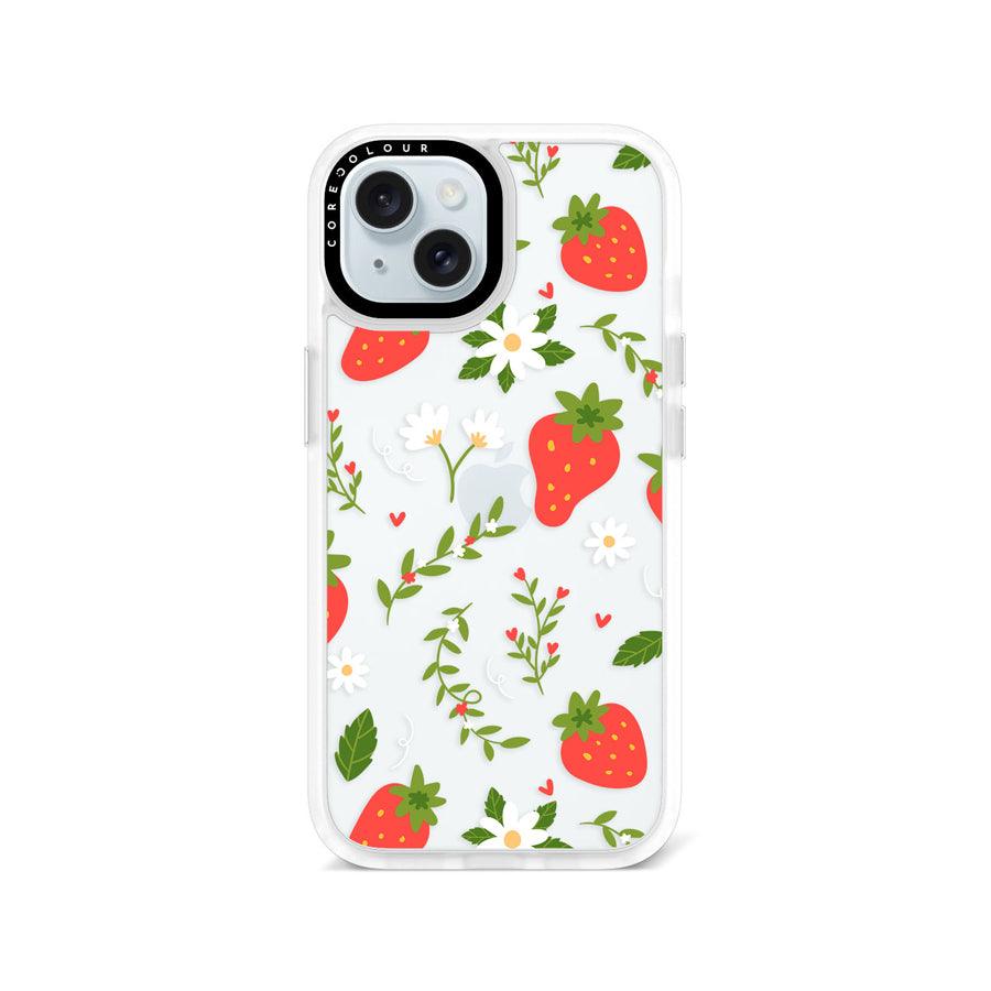 iPhone 15 Strawberry Flower Phone Case - CORECOLOUR AU