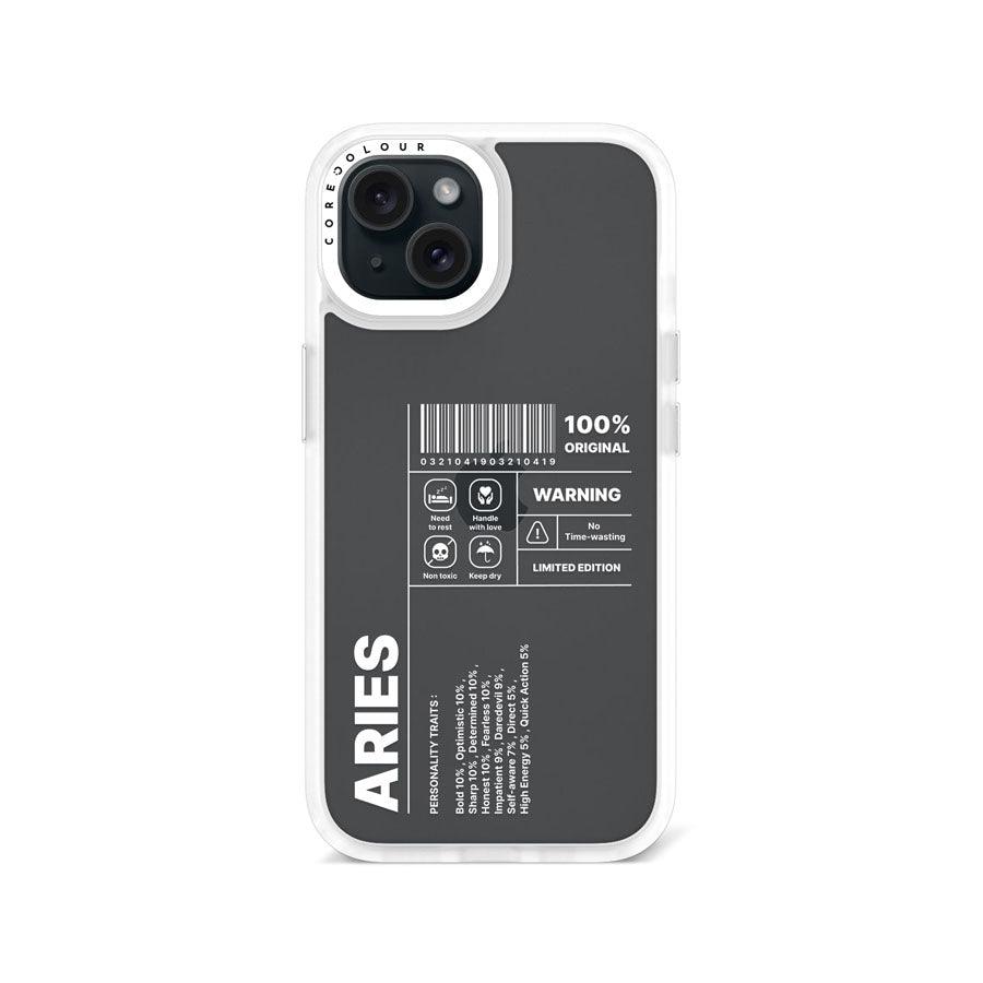 iPhone 15 Warning Aries Phone Case - CORECOLOUR AU