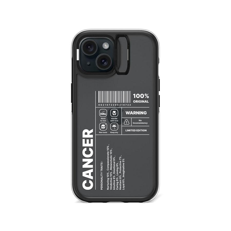 iPhone 15 Warning Cancer Camera Ring Kickstand Case - CORECOLOUR AU