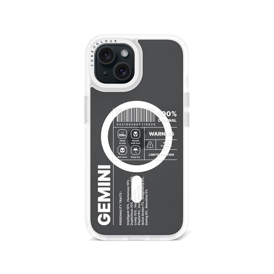 iPhone 15 Warning Gemini Phone Case MagSafe Compatible - CORECOLOUR AU